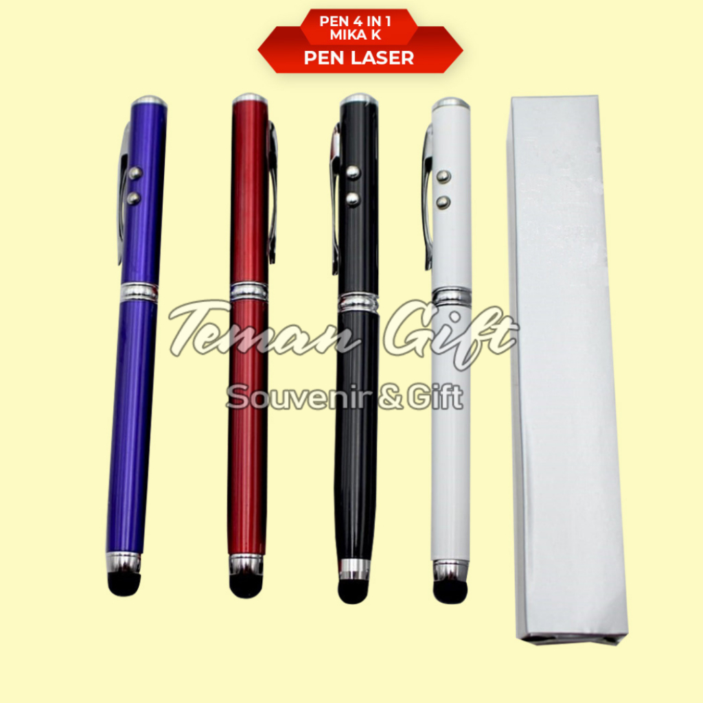 Jual 4 in 1 Pulpen Laser Pointer / Pena LED / Bolpen Presentasi Box ...
