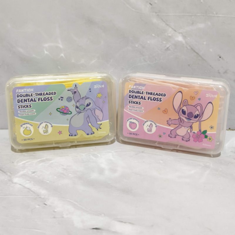 Jual Miniso Tusuk Gigi Floss Disney Stitch Rasa Flavored Sarnio Sanryo ...