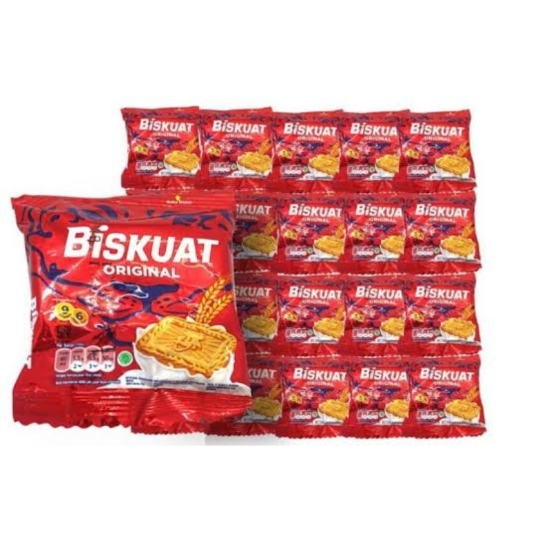 Jual BISKUAT ORIGINAL RENCENG ISI 20 PACK | Shopee Indonesia