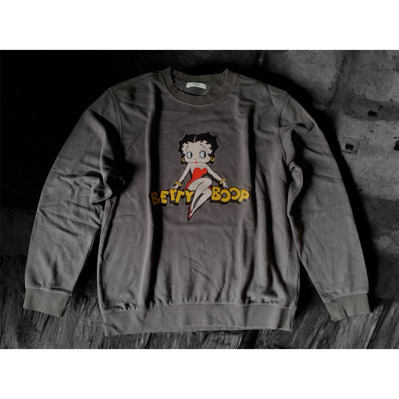 Jual Betty Boop Sweater Abu-abu | Shopee Indonesia