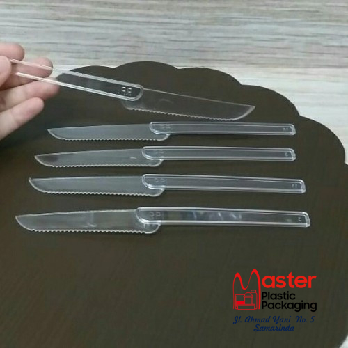 Jual Pisau Kue Plastik / Pisau Stick Bening - 25 Pcs | Shopee Indonesia