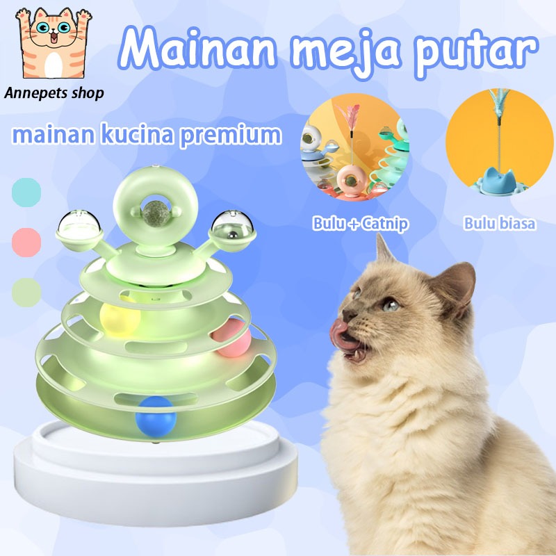 Jual Mainan Kucing/Mainan Tingkat Bola Kucing/Mainan Interaktif/Mainan ...