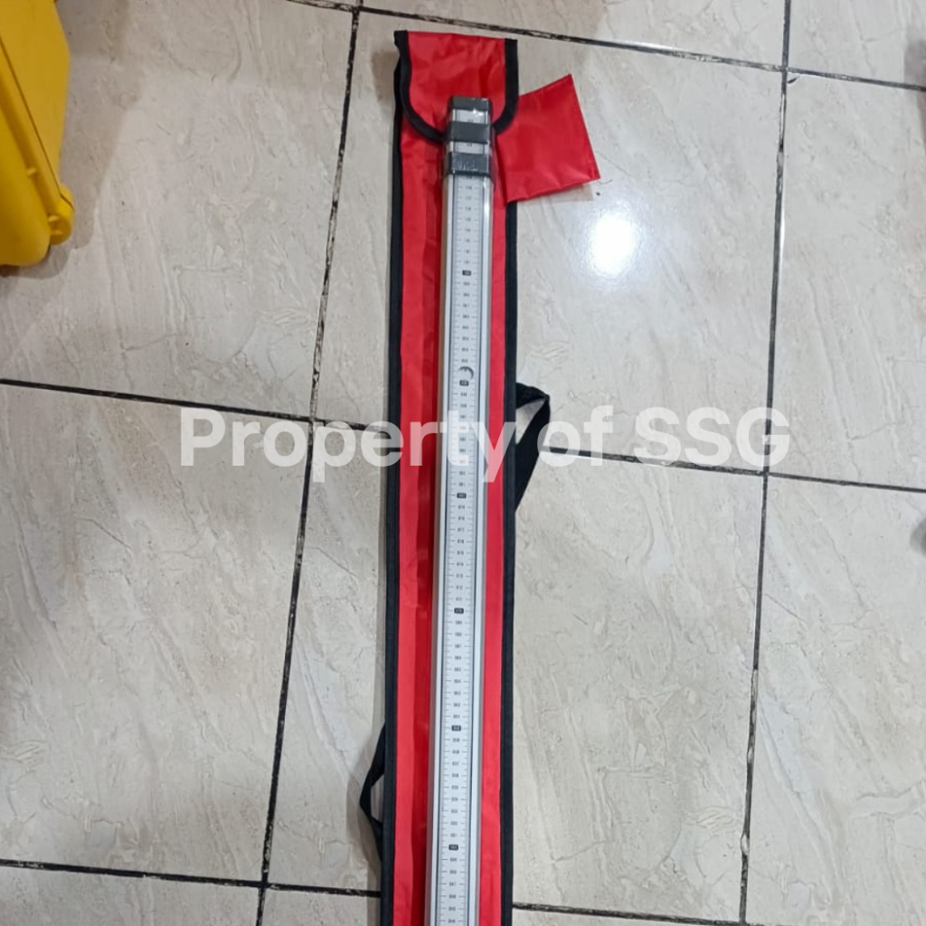 Jual Rambu Ukur 3 Meter + Nivo / Bak Ukur 3 meter / Levelling Staff ...
