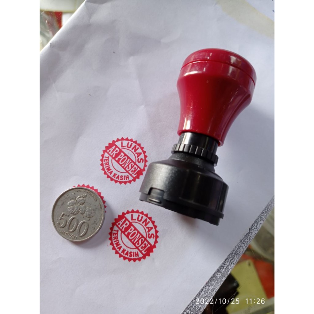 Jual Stempel Bulat 28 mm ukuran diameter 2,5 cm | Shopee Indonesia