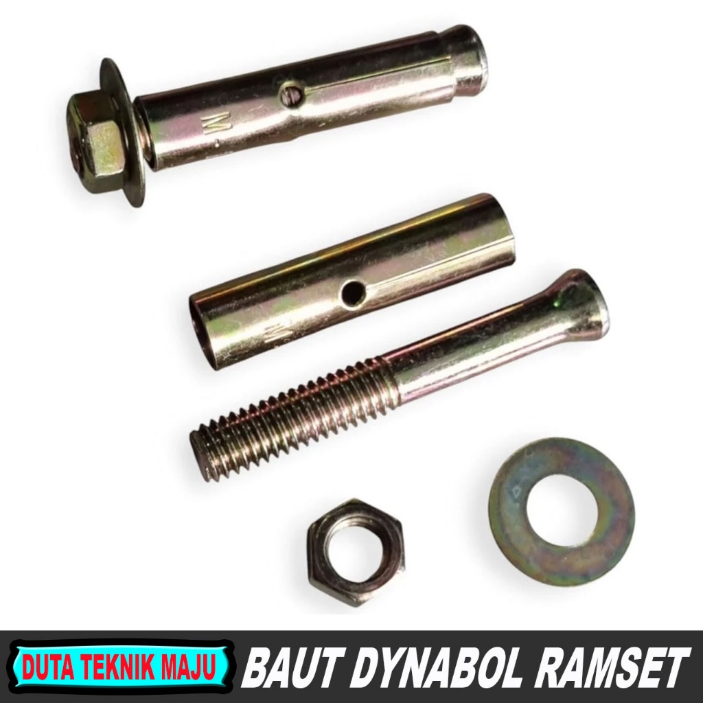 Jual Baut Ramset Dynabolt 8 x 40mm / Baut Tembok Beton Tanam Dinabolt ...