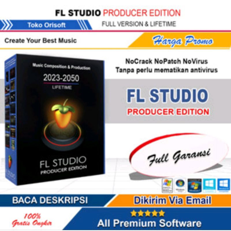 Jual FL Studio Produceron Edition Full Garansi 2025-2050 Lifetime ...
