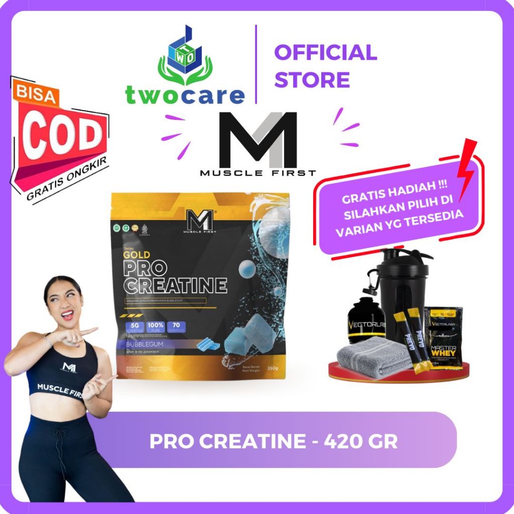 Jual M1 Muscle First Pro Creatine Kemasan Pouch 420 gram - 70 serving ...