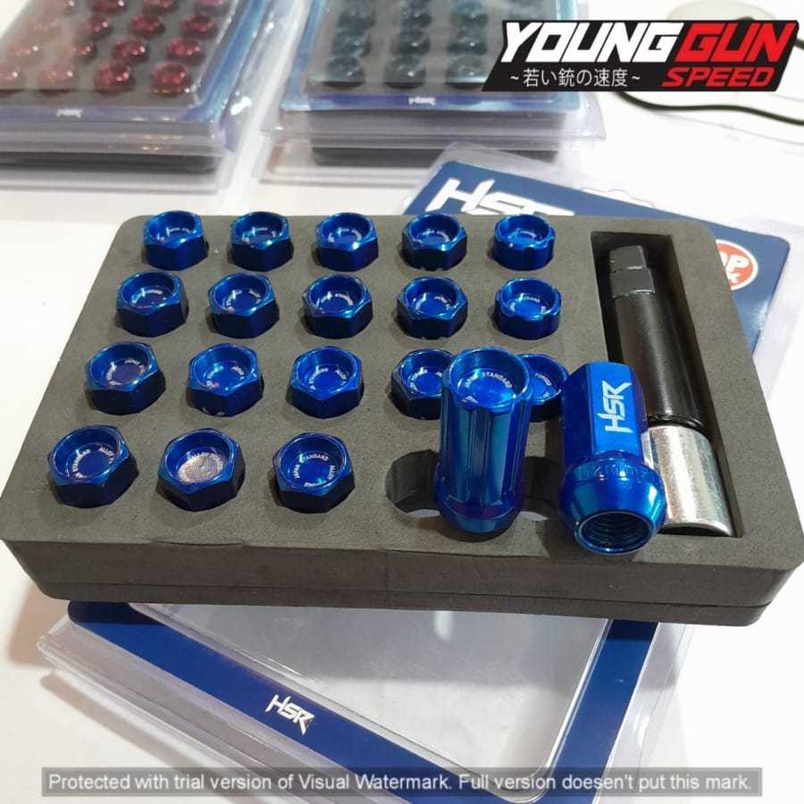 Jual Mur Roda Variasi Duranut Warna Blue Ukuran 1,25/1,5 Satu Box 20 ...