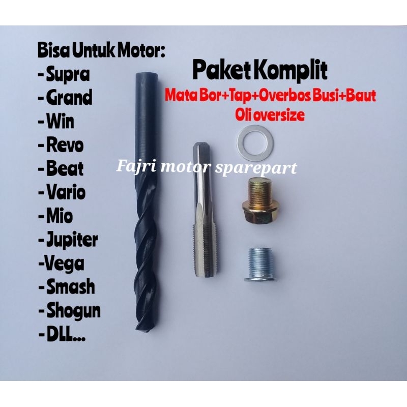 Jual Paket Komplit Tap Senai Mata Bor Untuk Pasang Overbos Busi dan ...