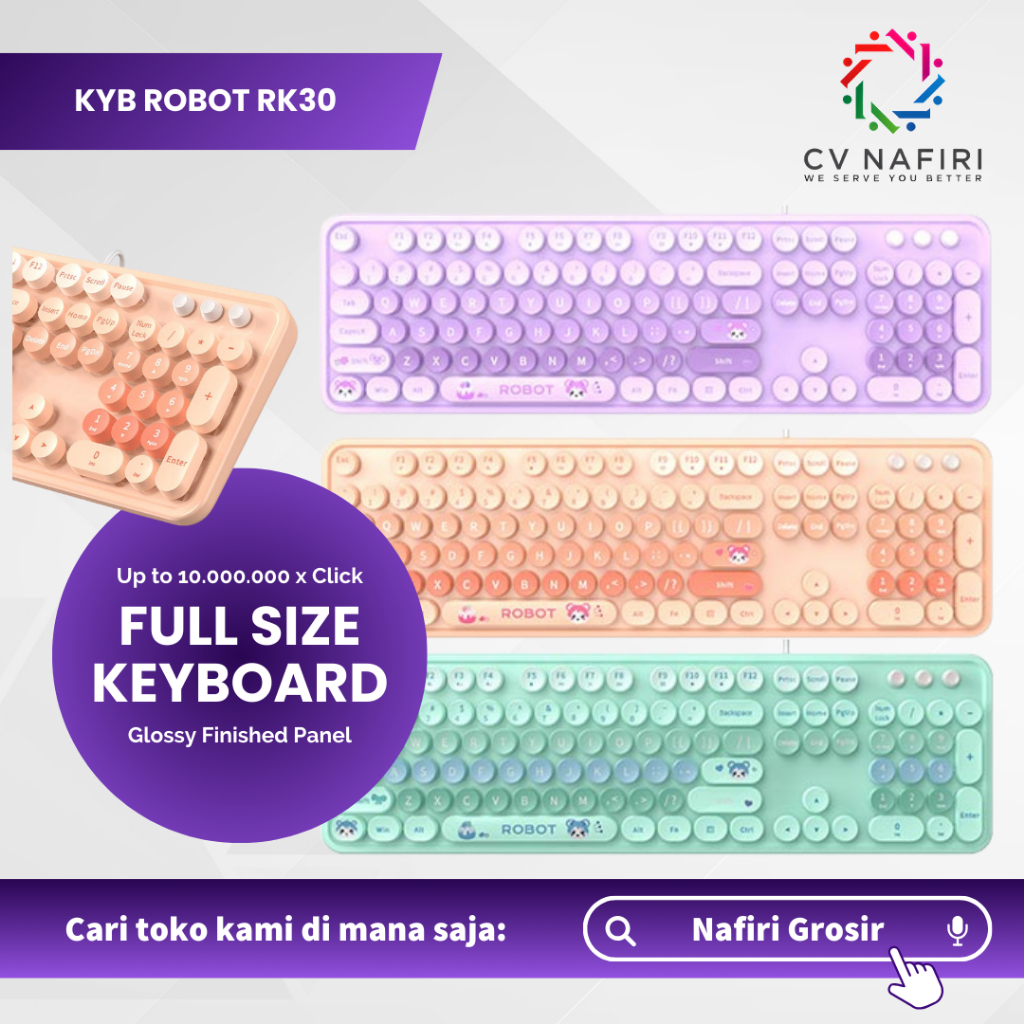Jual ROBOT RK30 WIRED KEYBOARD PASTEL COLOR KEYBOARD KABEL WARNA PASTEL ...