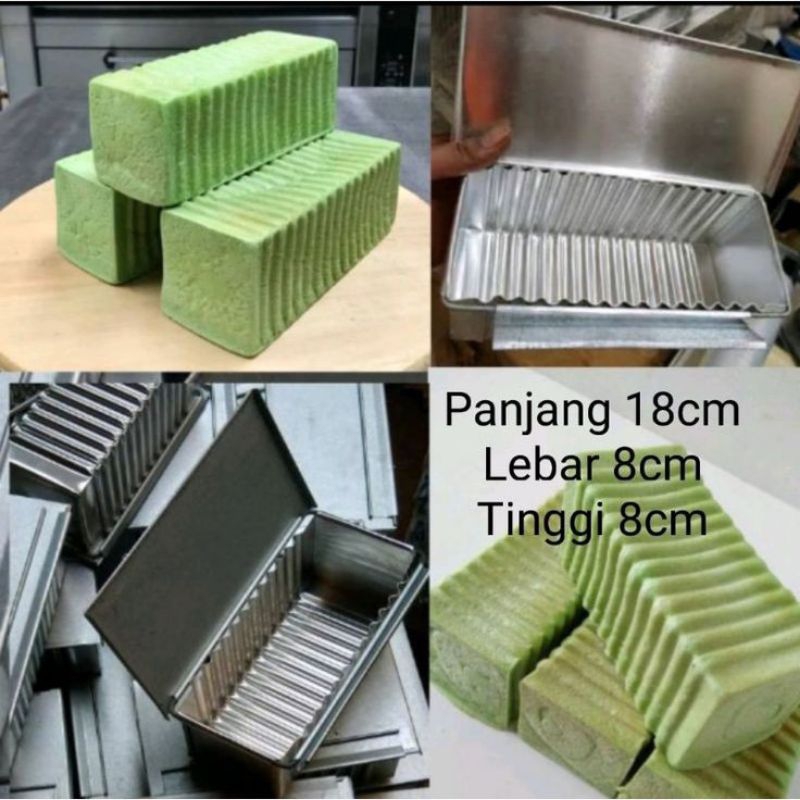 Jual loyang roti tawar bandung bahan aluminium ukuran 18x8x8cm cetakan ...