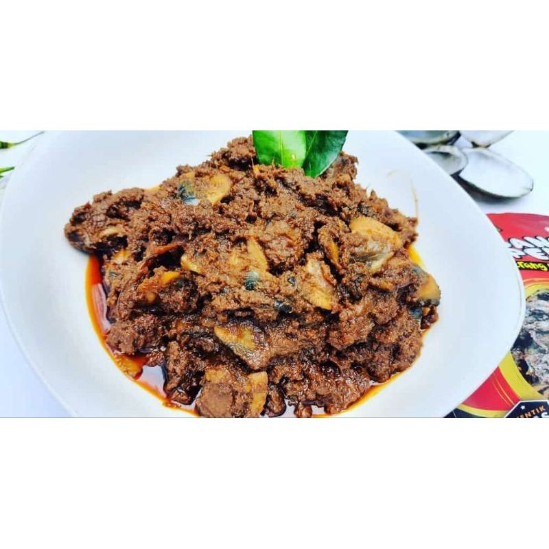 Jual 5 bungkus Rendang Lokan Torpedo khas Tiku - Rendang Minang ...