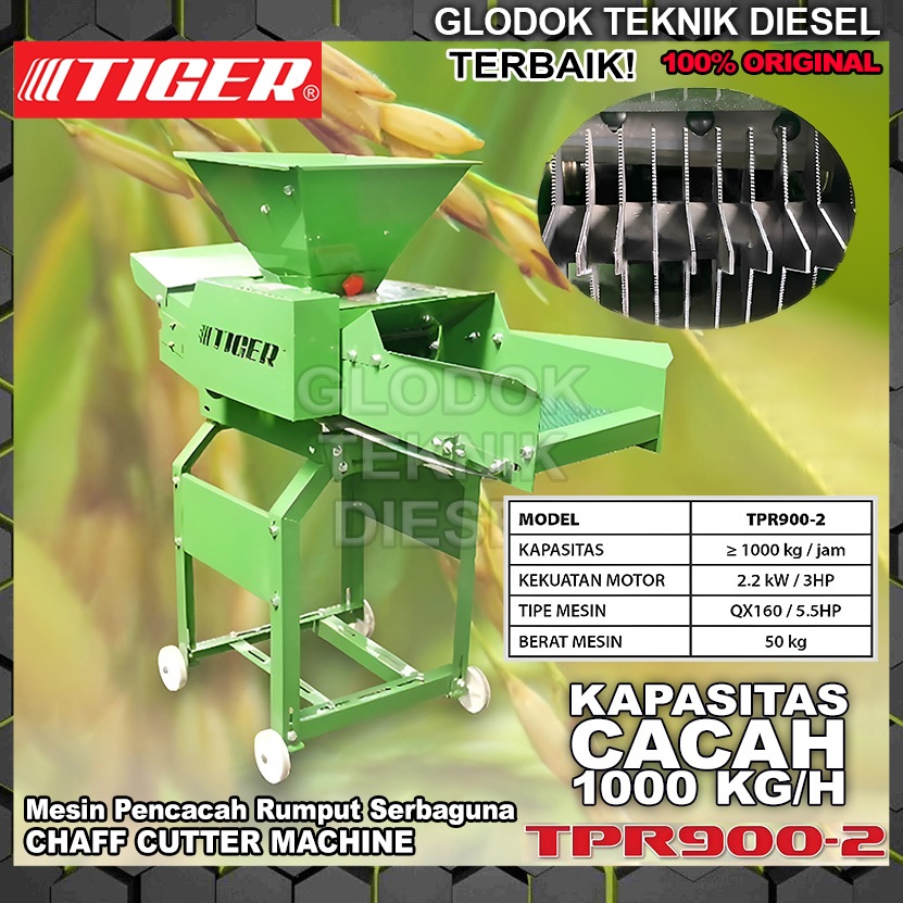 Jual TIGER Mesin Pencacah Rumput Kapasitas 1000 Kg / Hour TPR900-1 ...