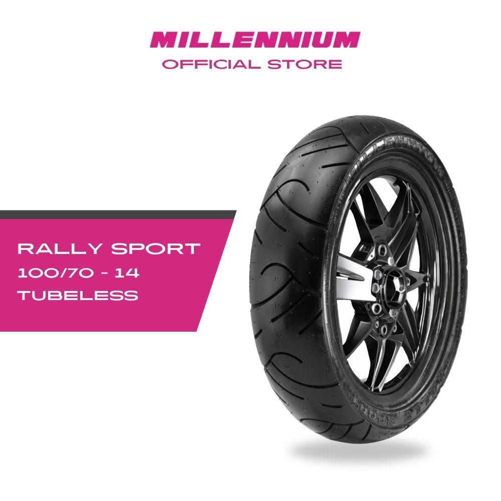 Jual Millennium Tire Ban Motor Rally Sport 100-70 R14 - Ban Motor ...