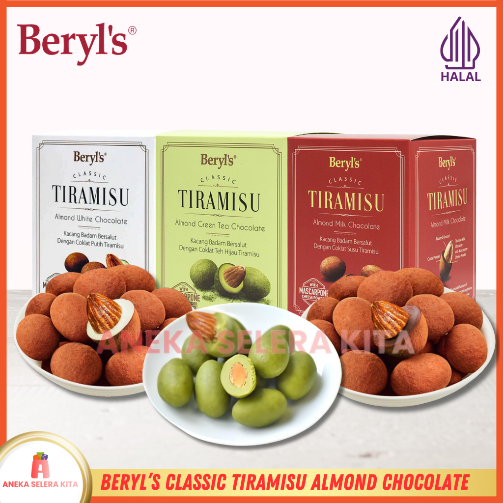 Jual Beryls Classic Tiramisu Almond Milk Chocolate & Green Tea ...