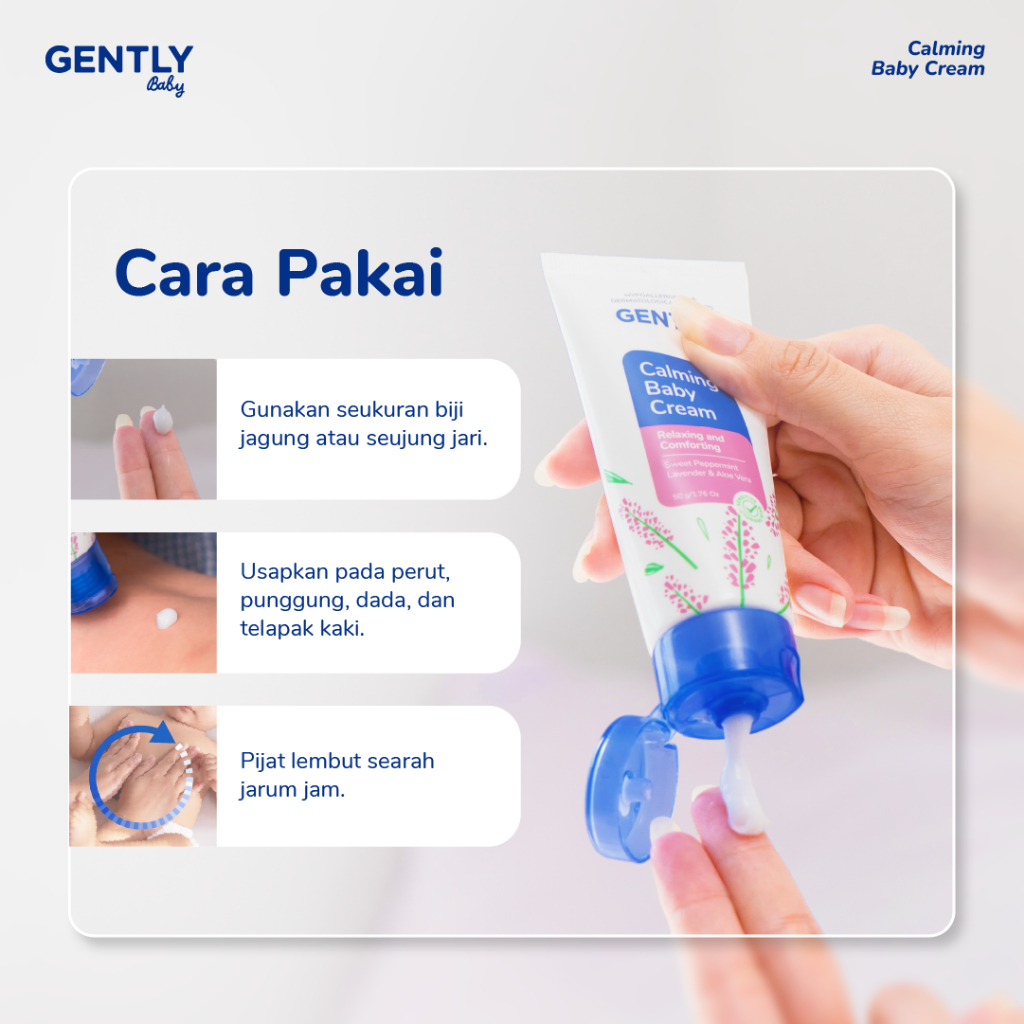 Calming Baby Cream 20 G - Perlengkapan Bayi Newborn Tidur Nyenyak Nyaman Untuk S - foto 3