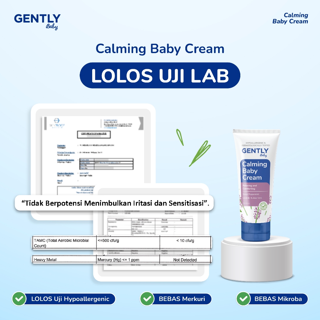 Calming Baby Cream 20 G - Perlengkapan Bayi Newborn Tidur Nyenyak Nyaman Untuk S - foto 5