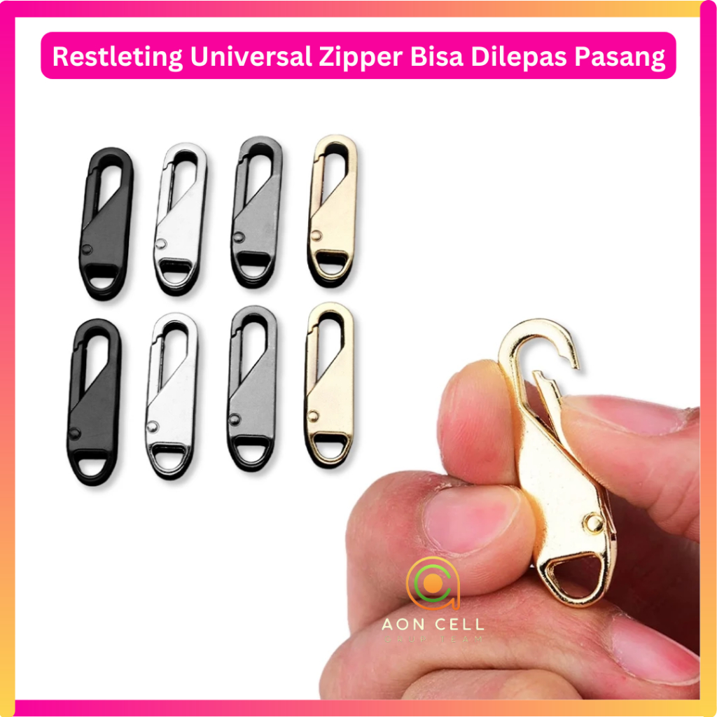 Jual Pengait Resleting Universal H575 Zipper Cantelan Gantungan ...