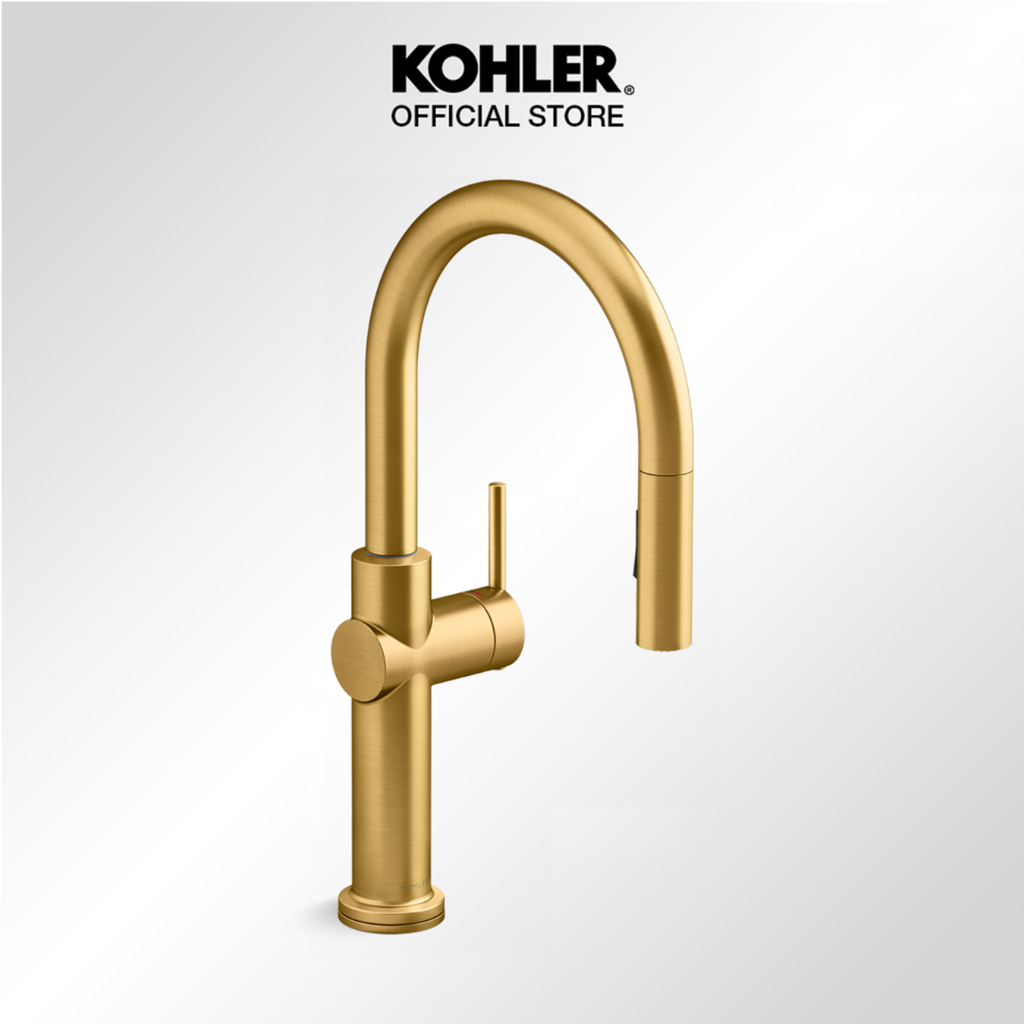 Kohler K-72773-2MB Soffione Doccia Purist: Ottone Spazzolato, Tecnologia Katalyst, Garanzia A Vita