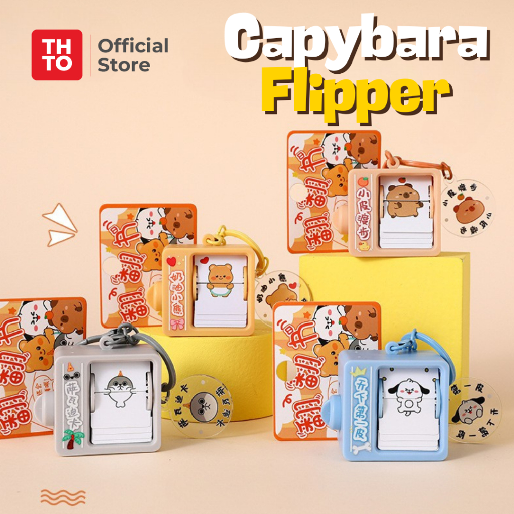 Jual THTO Keychain Animasi Flipper Gantungan Kunci Import Lucu Ekspresi ...