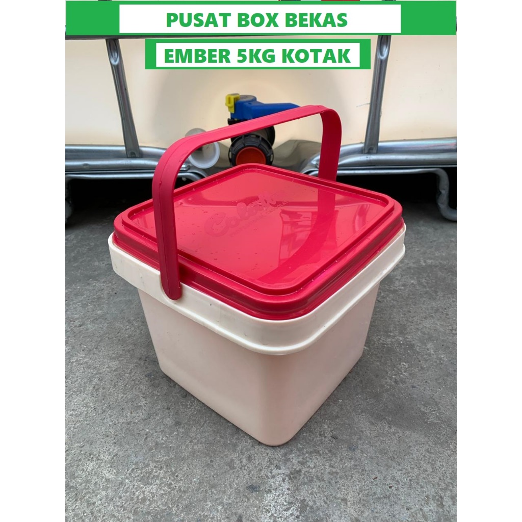 Jual WARNA RANDOM Ember Bekas Coklat 5kg Ember Bekas Ice Cream 5kg ...