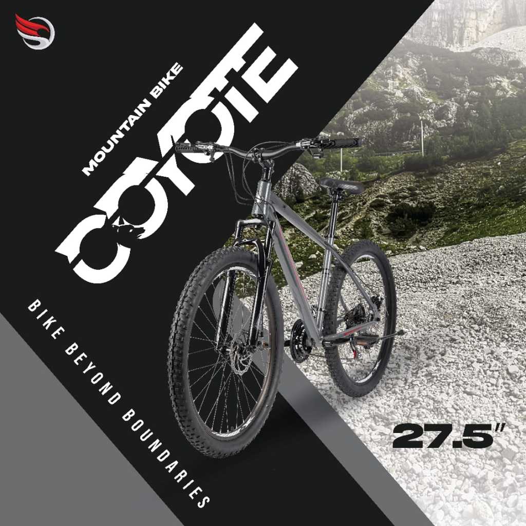 Sepeda Gunung MTB ELEMENT COYOTE Ukuran 26 dan 27.5 Inch Inner Cable Rem Cakram - ASLI ORIGINAL 1X7 SPEED / 21 SPEED
