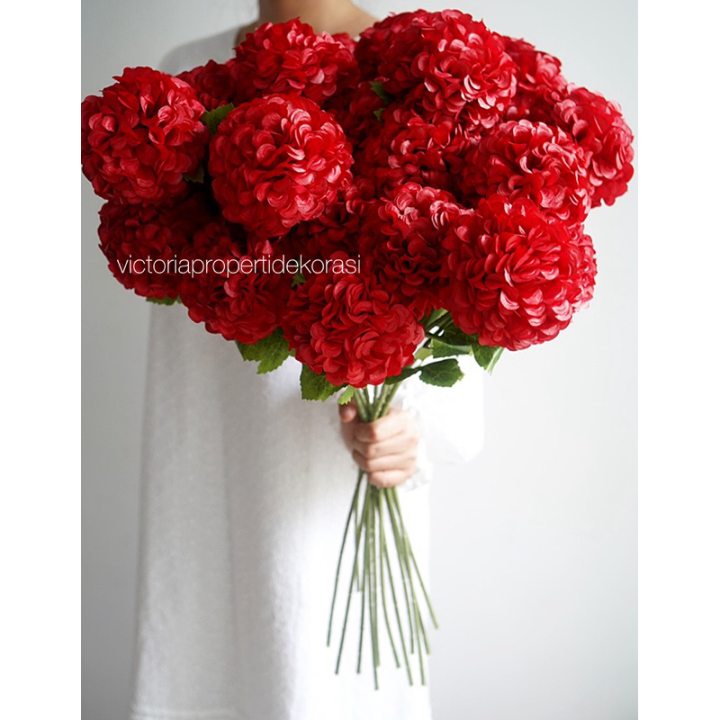 Jual victoriapropertidekorasi Bunga Artificial Bridal Shower Big Ball ...