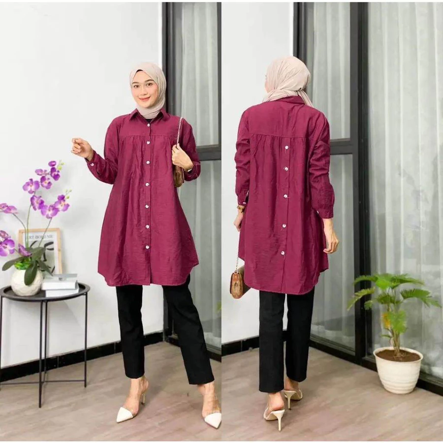 Zufana Tunik Polo Linen