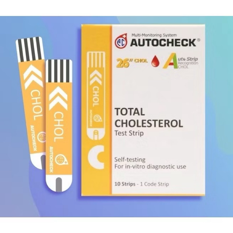 Jual strip autocheck kolestrol isi 10 pcs | Shopee Indonesia