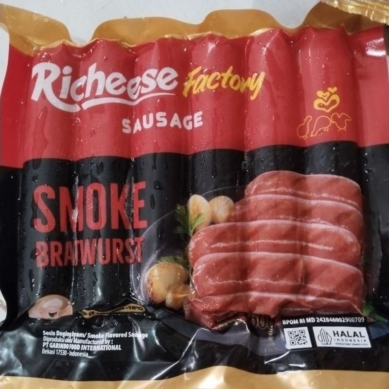 Jual RICHEESE FACTORY SAUSAGE 360GR SMOKED BRATWURST SOSIS | Shopee ...