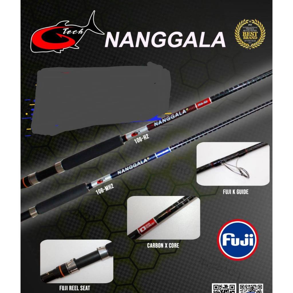 Jual Rod SPINNING GTECH NANGGALA+ CARBON X CORE | Shopee Indonesia