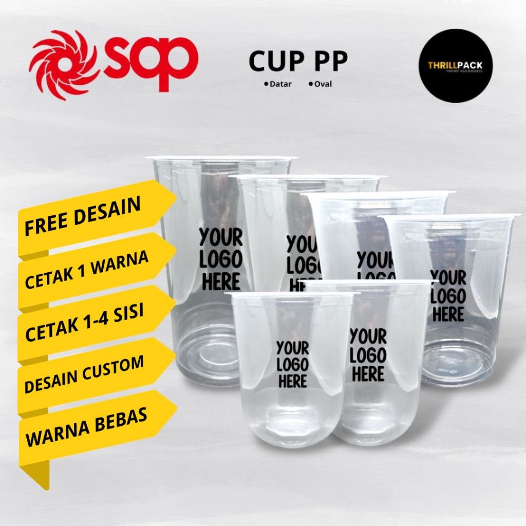 Jual SABLON CUP PLASTIK MERK SAP ALL SIZE 12 / 14 / 16 / 18 / 22 OZ ...