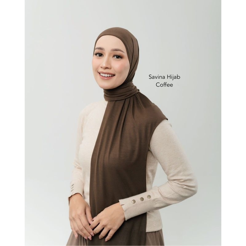Savina Hijab Tencel By Iskanti Pashmina Oval Instant Dengan Material Tencel