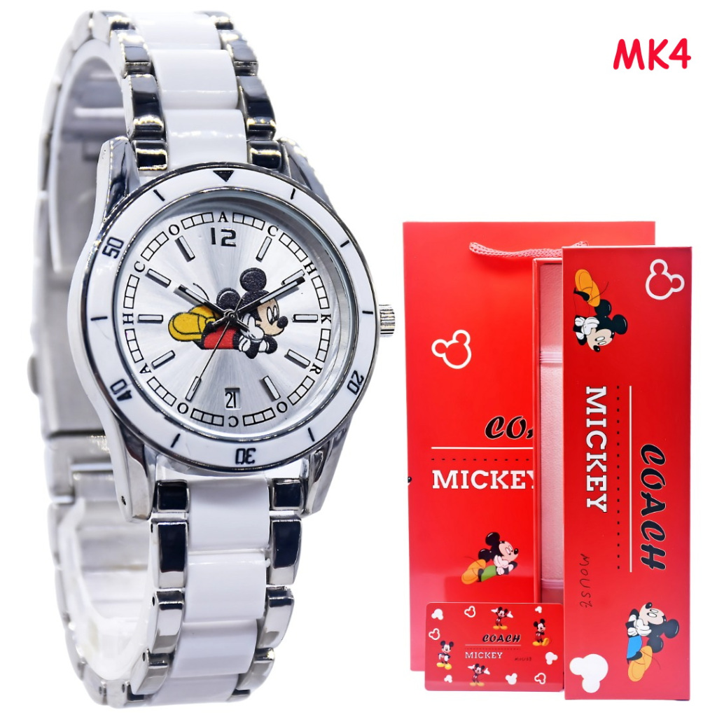 PROMO Jam Tangan Wanita COACH Mickey Rantai Set