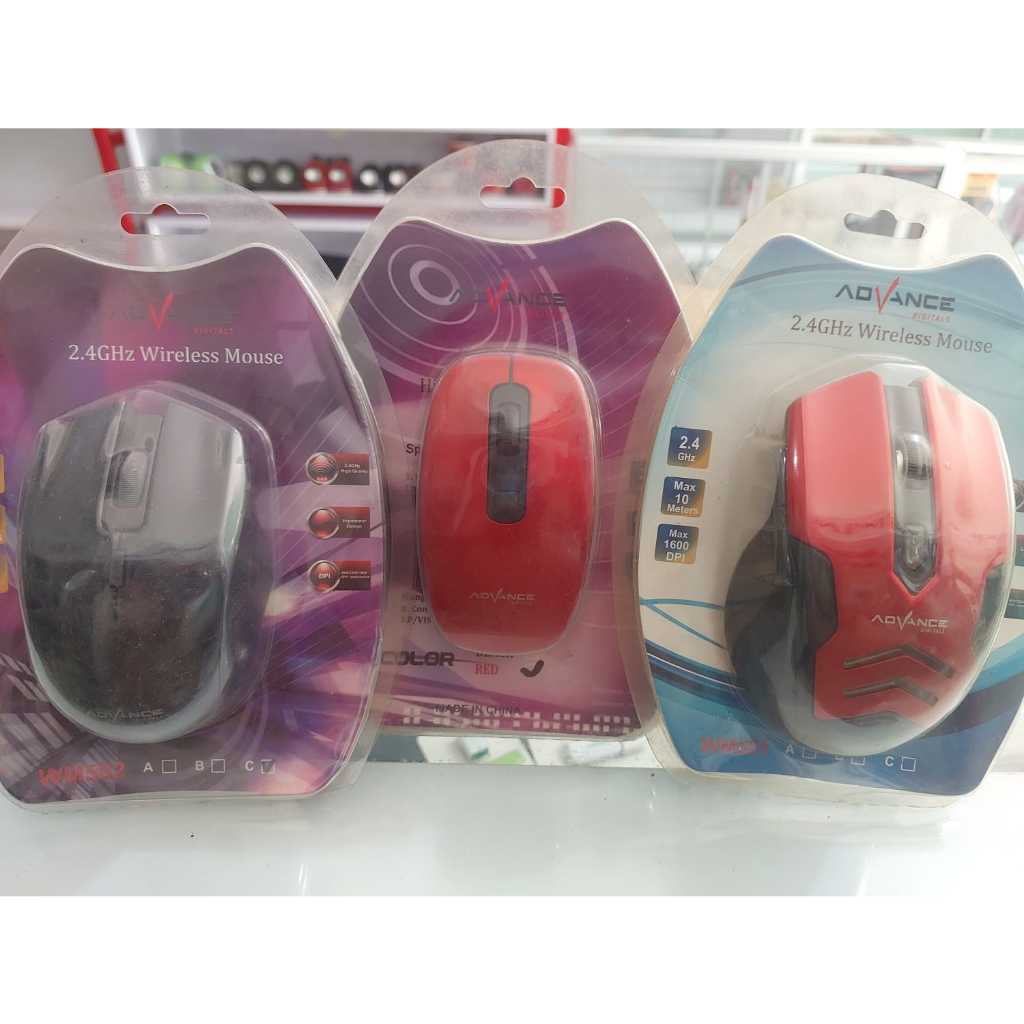 Jual MOUSE WIRELESS ADVANCE WM501/WM502 (Kirim random) | Shopee Indonesia
