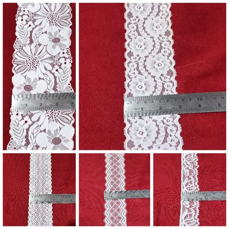 Jual renda street putih dan broken white | Shopee Indonesia
