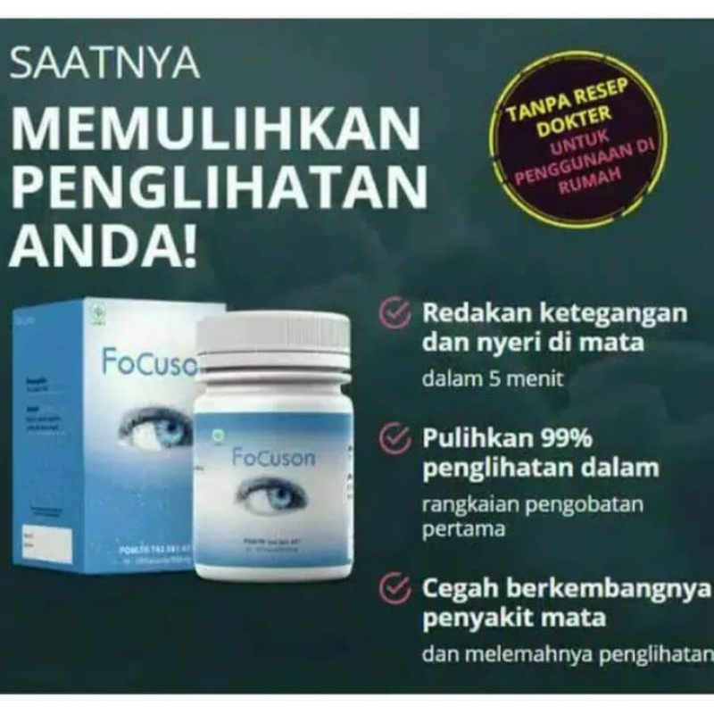 Jual Focuson Asli 100% Obat Mata Minus Rabun Katarak Kapsul Original ...