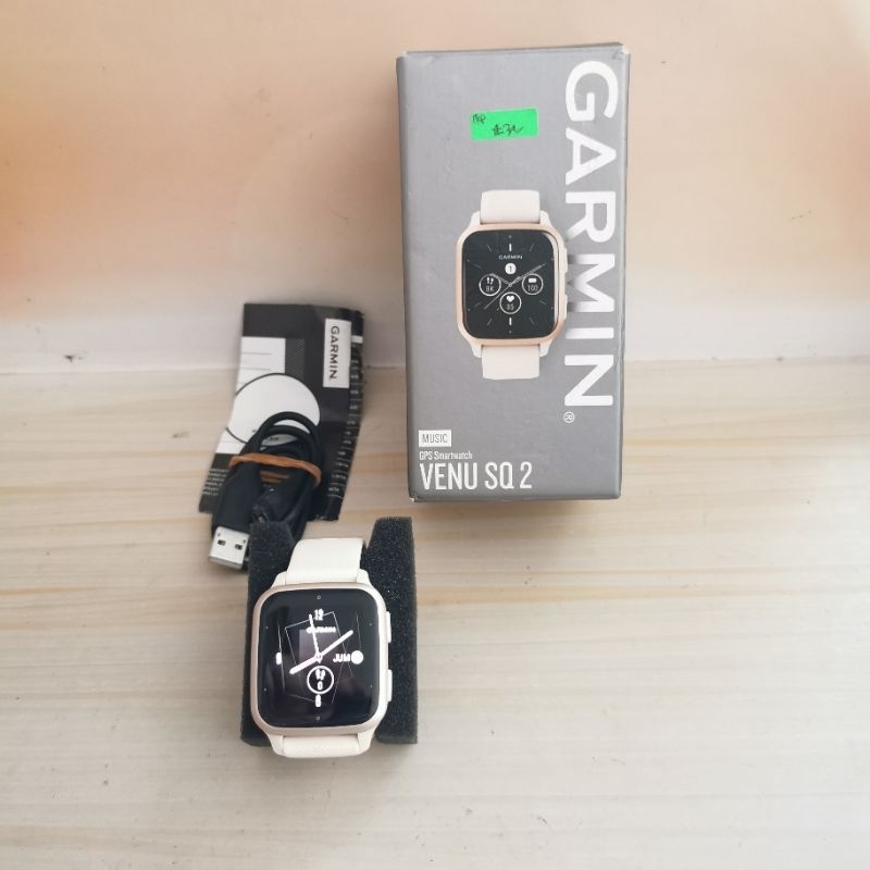 美品》Garmin Venu sq music Black/Rose Gold（GARMIN VENU SQ Music  
