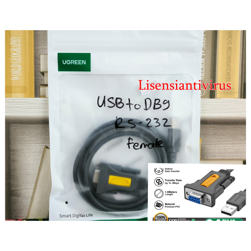 Jual UGREEN Converter Adapter Kabel USB to Serial DB9 RS232 Female ...