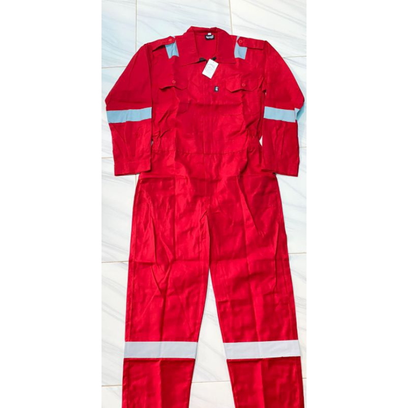 Jual GUDANG WEARPACK - COVERALL MERAH-TERUSAN MERAH-BAJU KODOK SAFETY ...