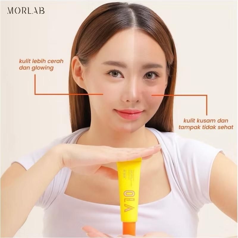 Jual MORLAB V10 TONE UP CREAM FORMULASI KOREA 100% ORIGINAL | Shopee ...