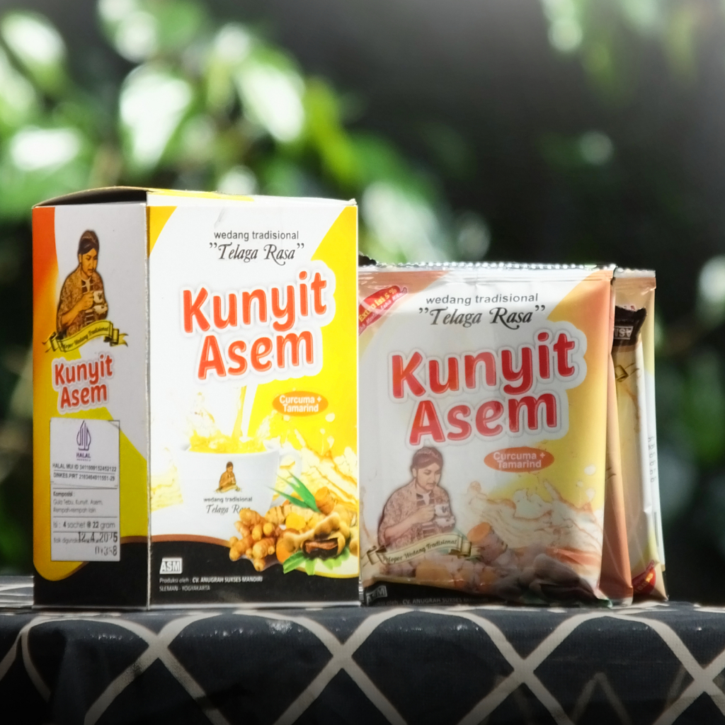 Jual KUNYIT ASEM 1 Box Isi 5 Sachet khas Jogja telaga rasa | Shopee ...