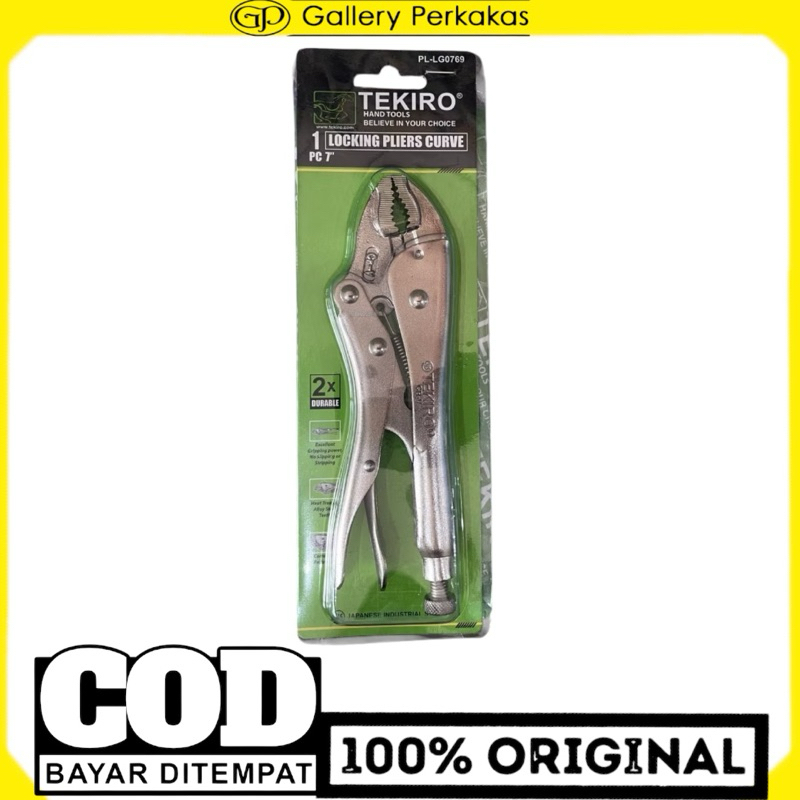 Jual Tang ragum 7 inch Tekiro / Tang bais / tang buaya 7