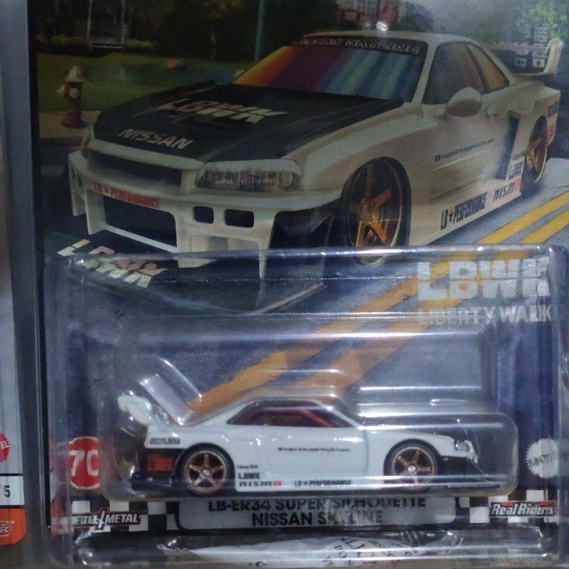 Jual Hotwheels premium nissan Skyline R34 LBWK japan card | Shopee ...
