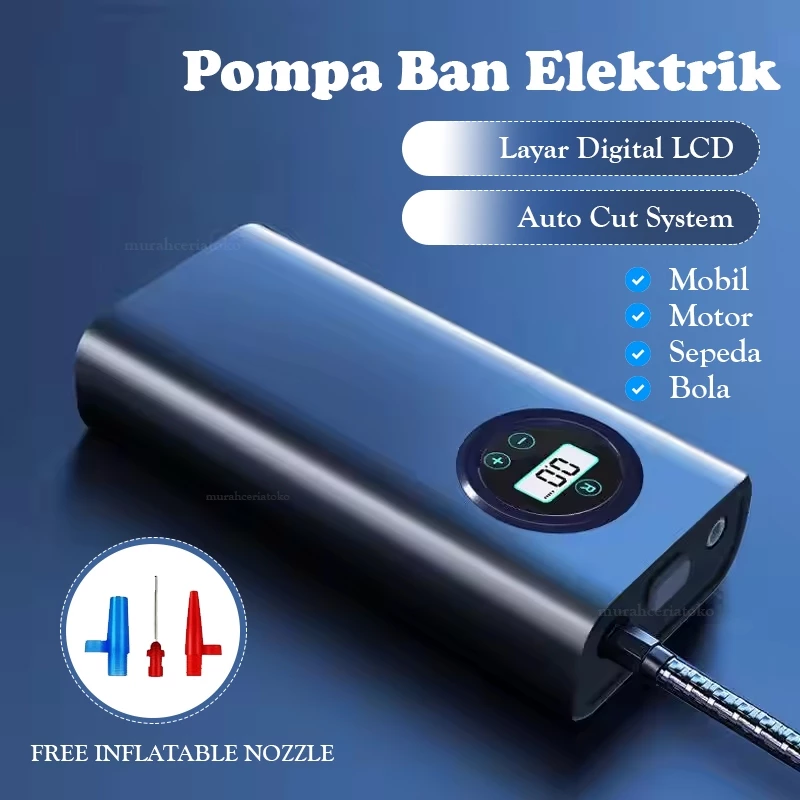 Pompa Ban Digital Portabel USB & Mobil! Praktis untuk Darurat