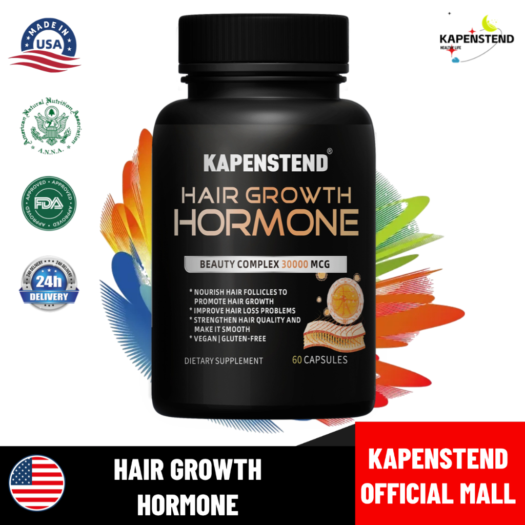 Jual KAPENSTEND hormon pertumbuhan rambut,60 kapsul, biotin, hormon ...