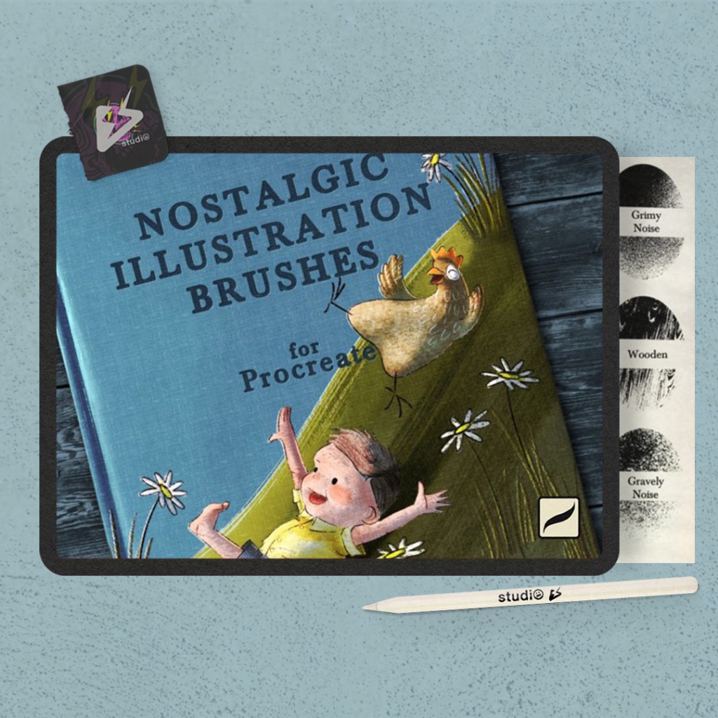 Jual Procreate Brush - UB Nostalgic Illustration Brushes | Shopee Indonesia