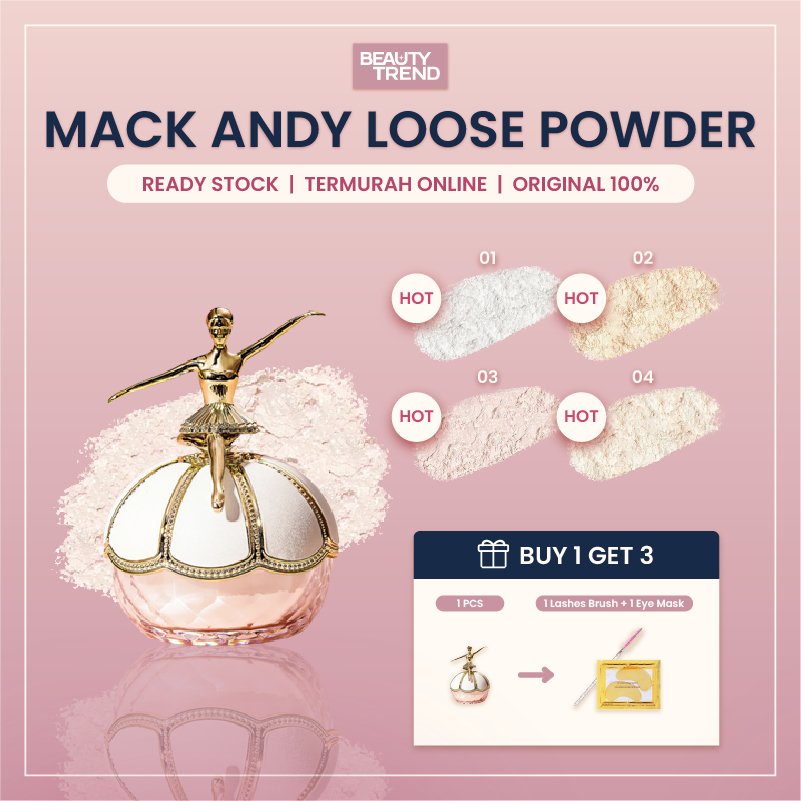 Jual [READY ORI] Mack Andy Loose Powder Ballet Setting Powder Halus Oil ...