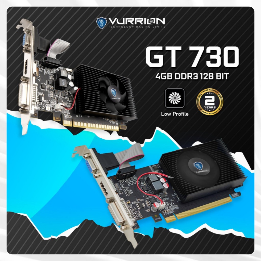 Jual VGA AGS VURRION NVIDIA GT730 LP 4GB DDR3 128bit REAL CAPACITY ...