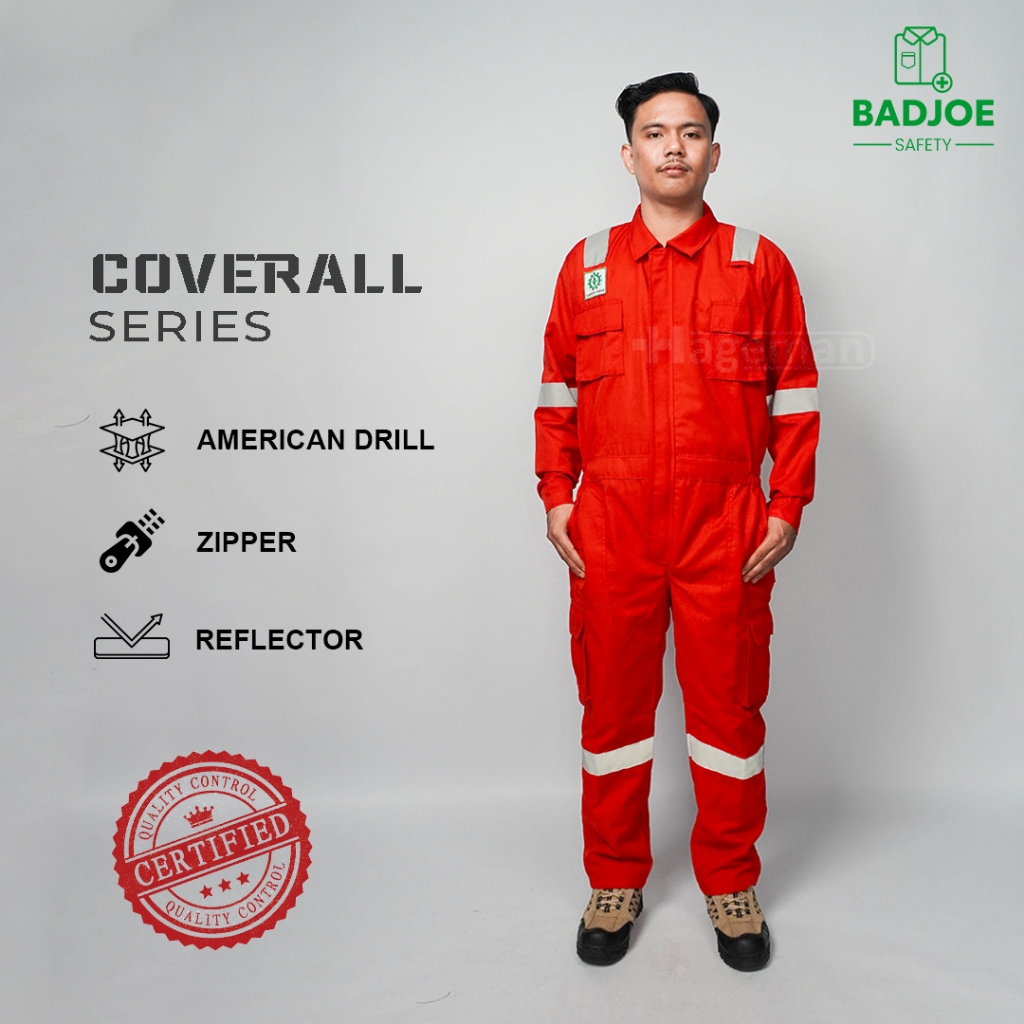 Jual Wearpack Safety Coverall/Coverall Safety Warna Merah | Shopee ...